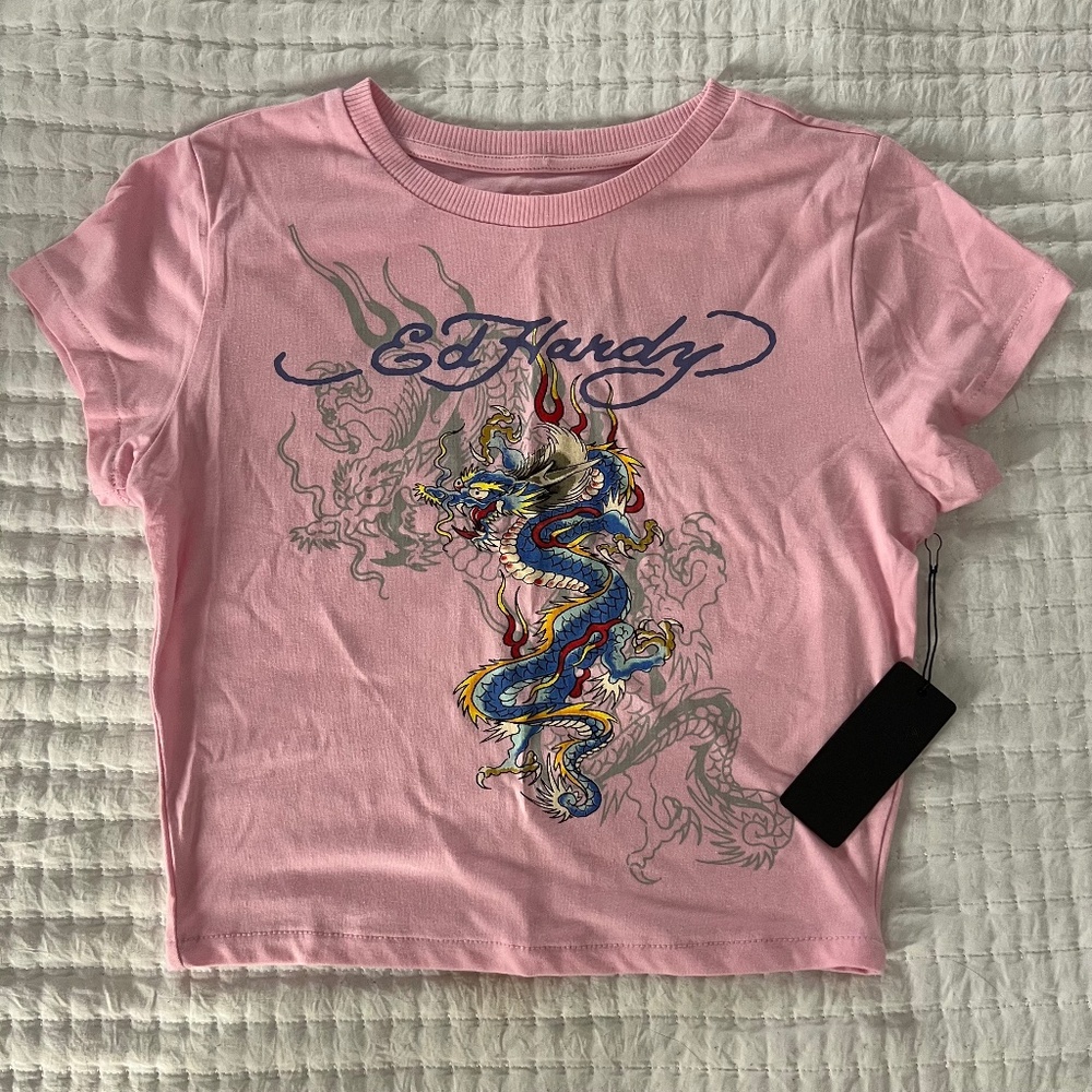 NWT Ed Hardy Dragon Baby Tee